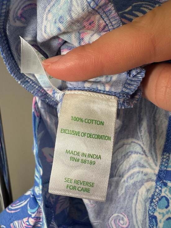 NWT Lilly Pulitzer Girls Yardley Romper in Sunwashed Blue Citrus Crush - Picture 6 of 6